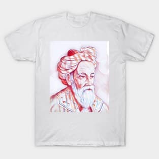 Omar Khayyam Portrait | Omar Khayyam Artwork | Line Art T-Shirt